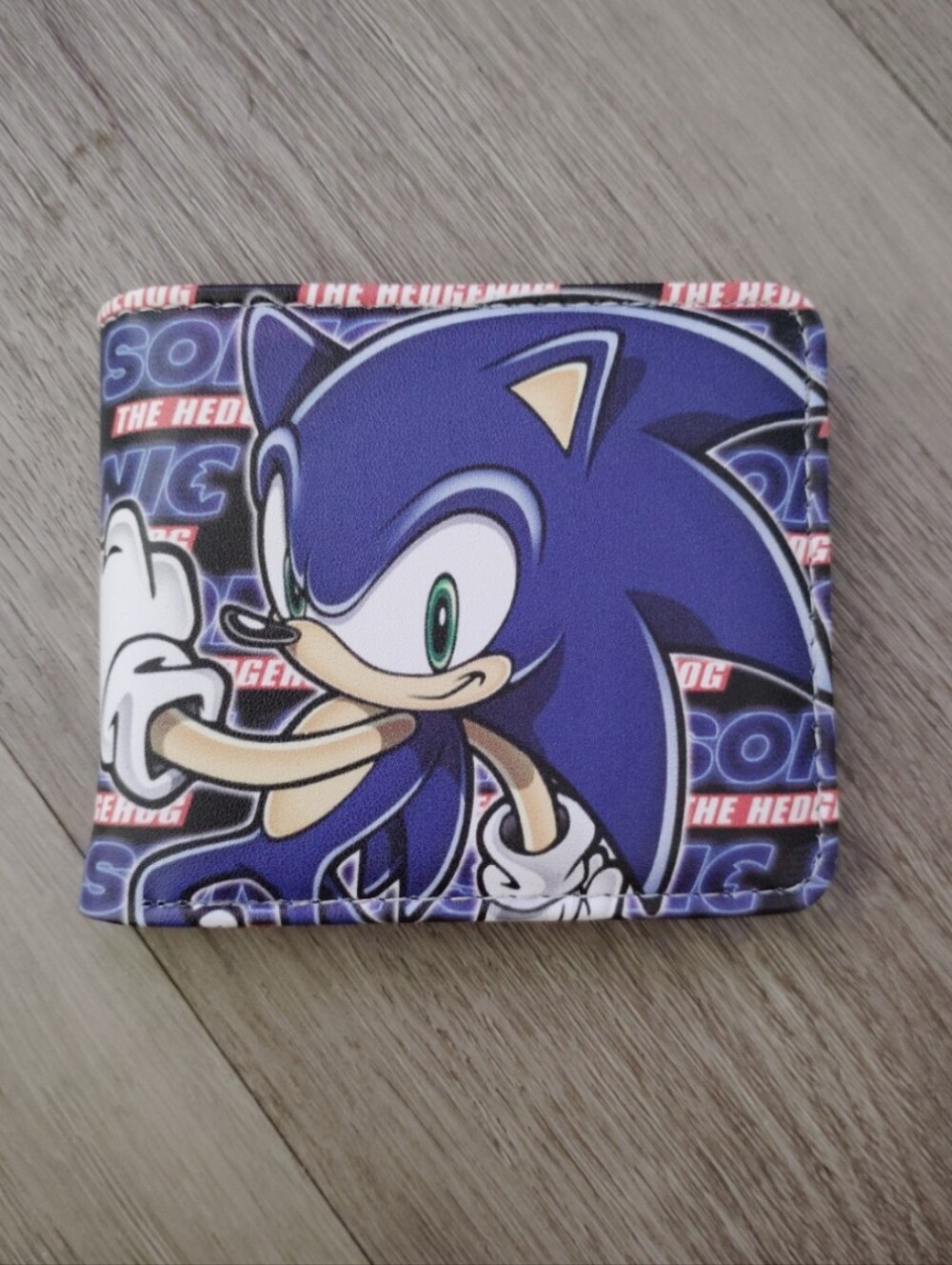 New Sonic the hedgehog anime manga leather wallet